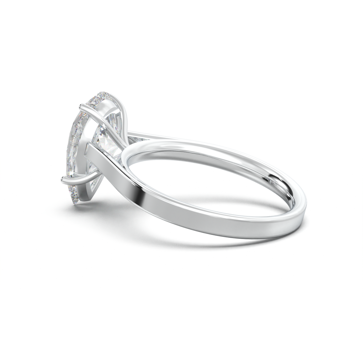 Pear Solitaire Engagement Ring