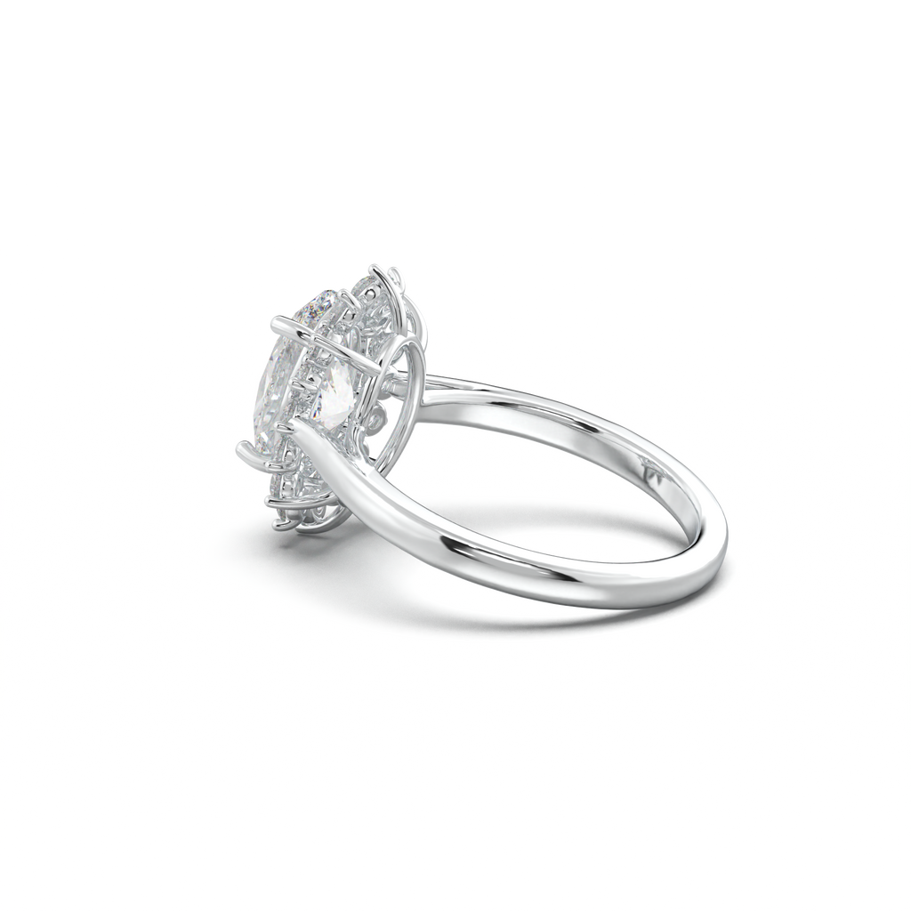Oval Halo Engagement Ring