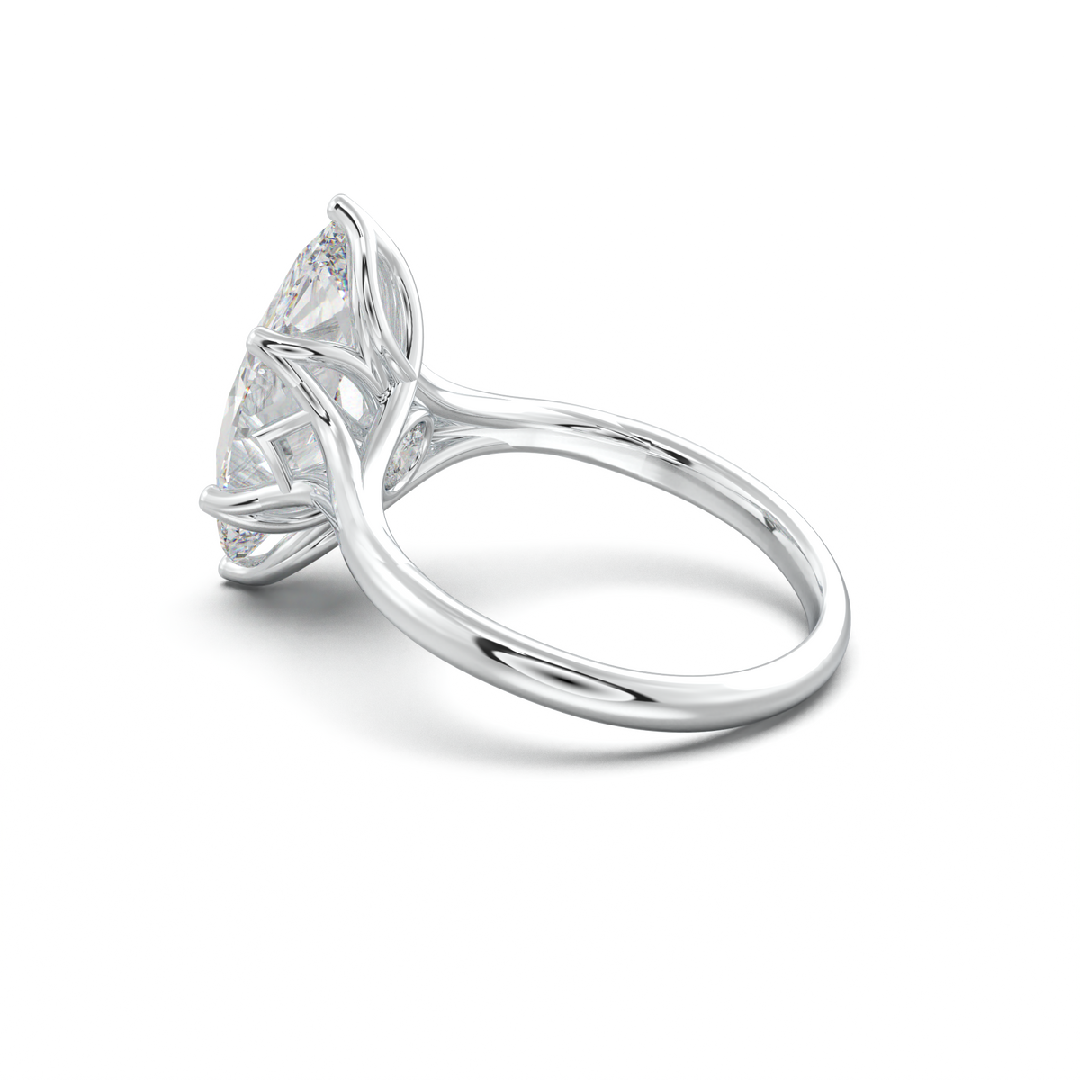 Marquise Solitaire with Hidden Diamond Accent