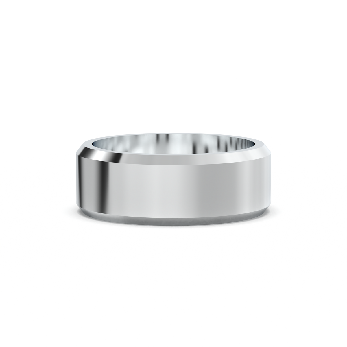 Wide Beveled Men's Band