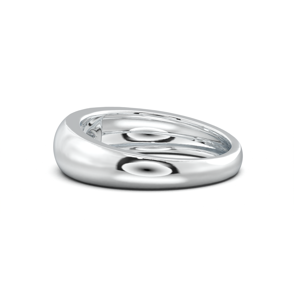 Flush-Set Marquise Men's Band