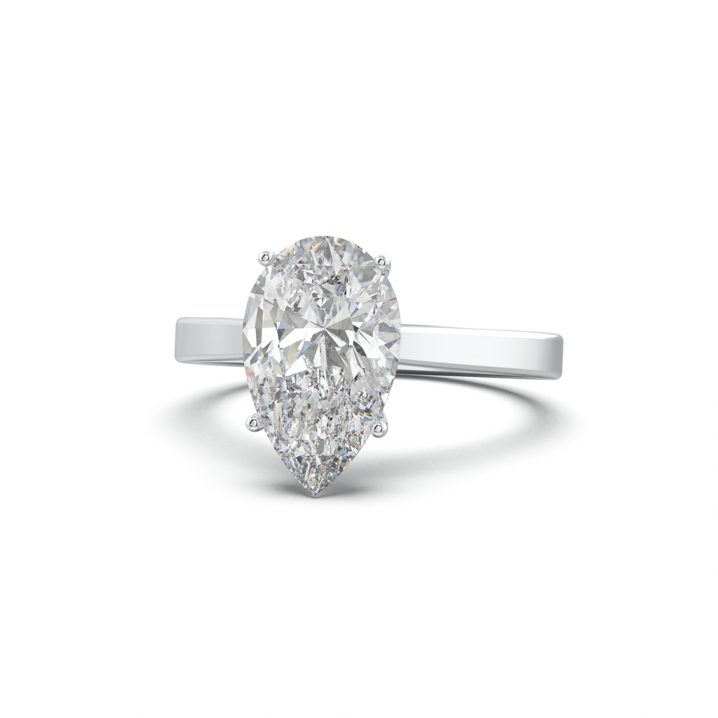 Pear Solitaire Engagement Ring