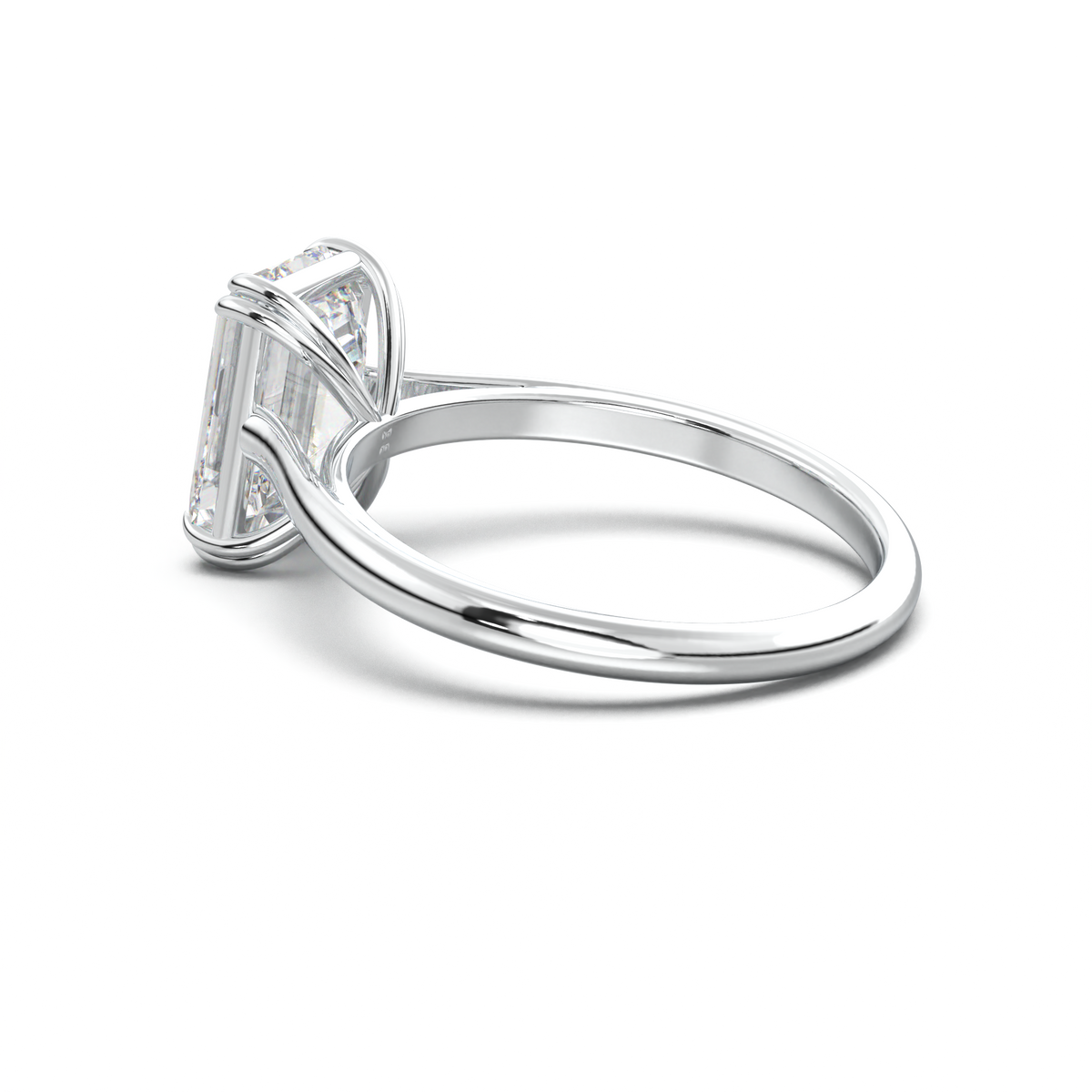 Emerald Solitaire Engagement Ring