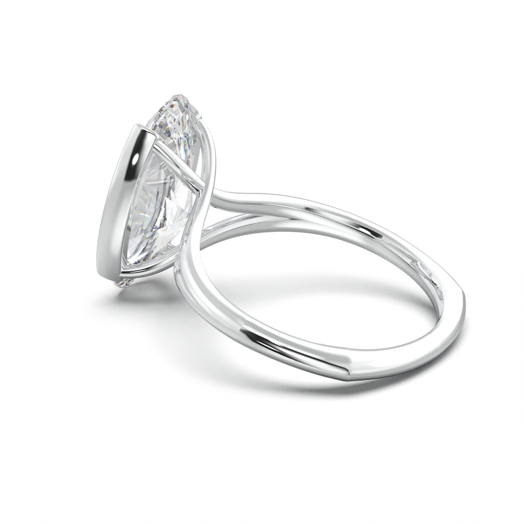 Moval Halo Pavé Engagement Ring
