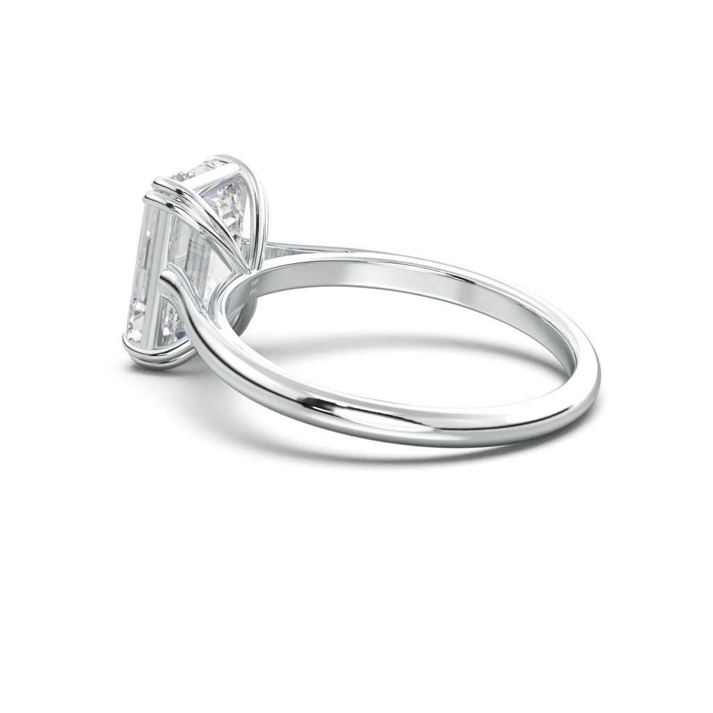Emerald Solitaire Engagement Ring