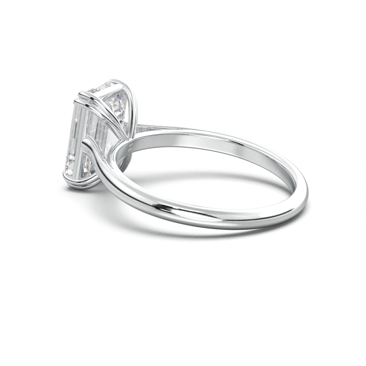 Emerald Solitaire Engagement Ring