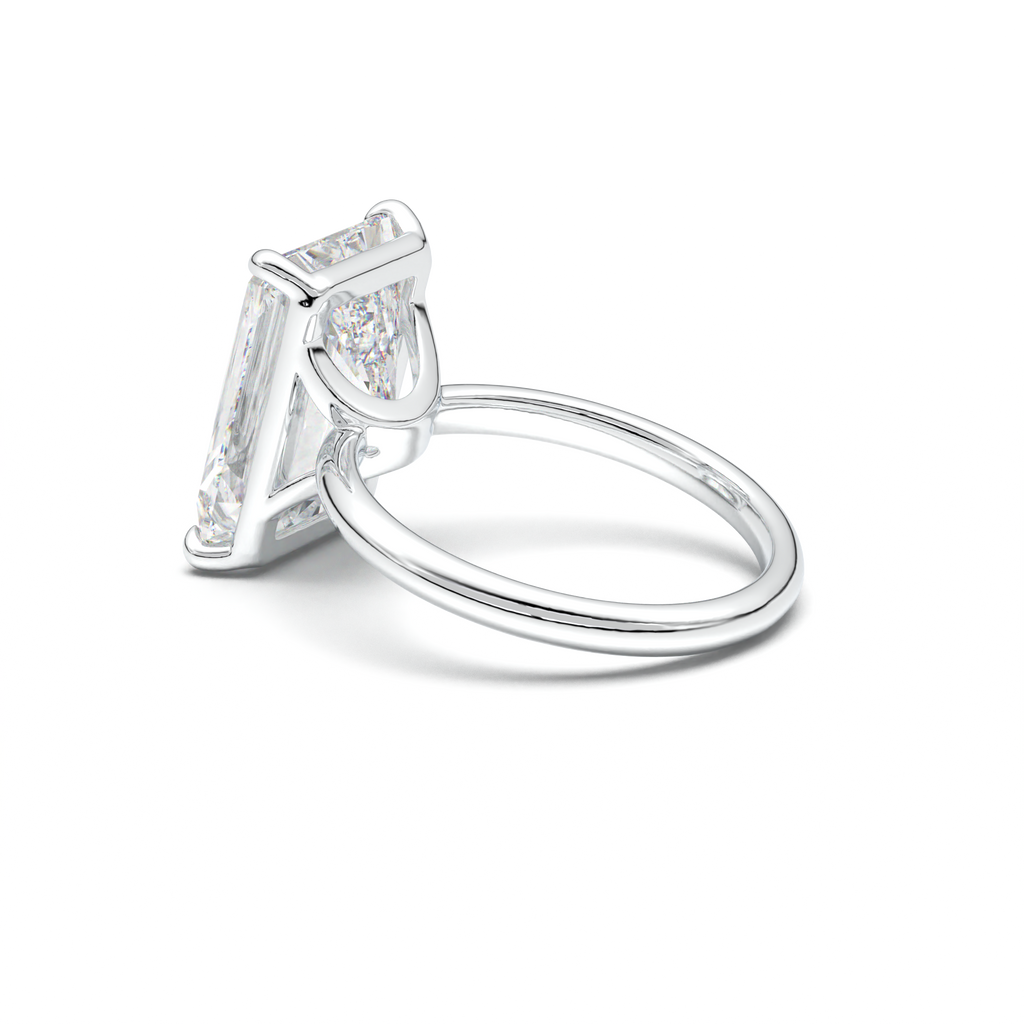 Radiant Solitaire Horseshoe Setting Engagement Ring