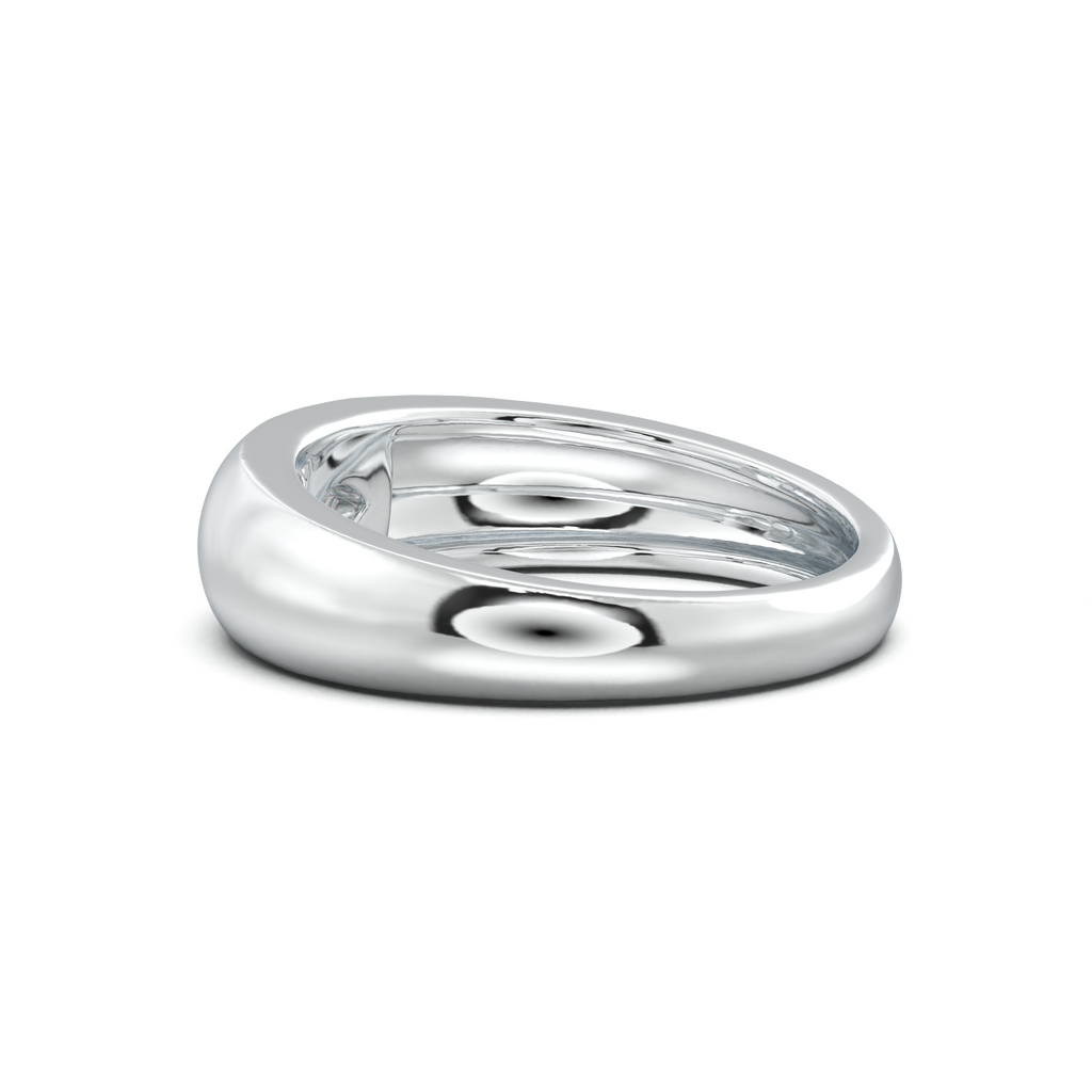 Flush-Set Marquise Men's Band