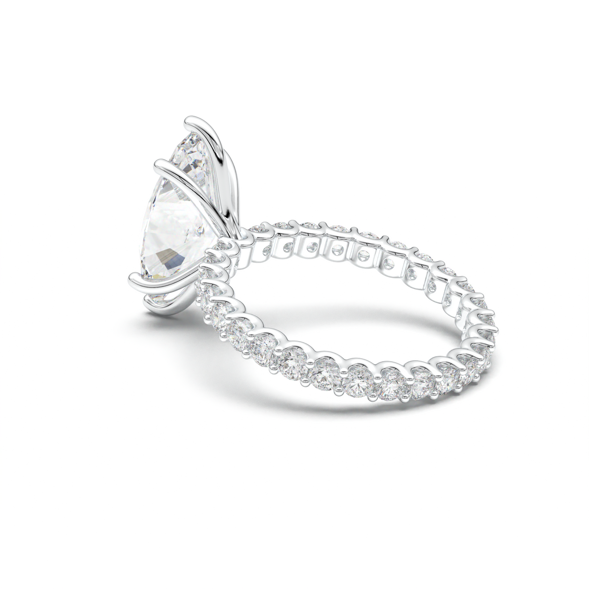 Marquise Pavé Engagement Ring