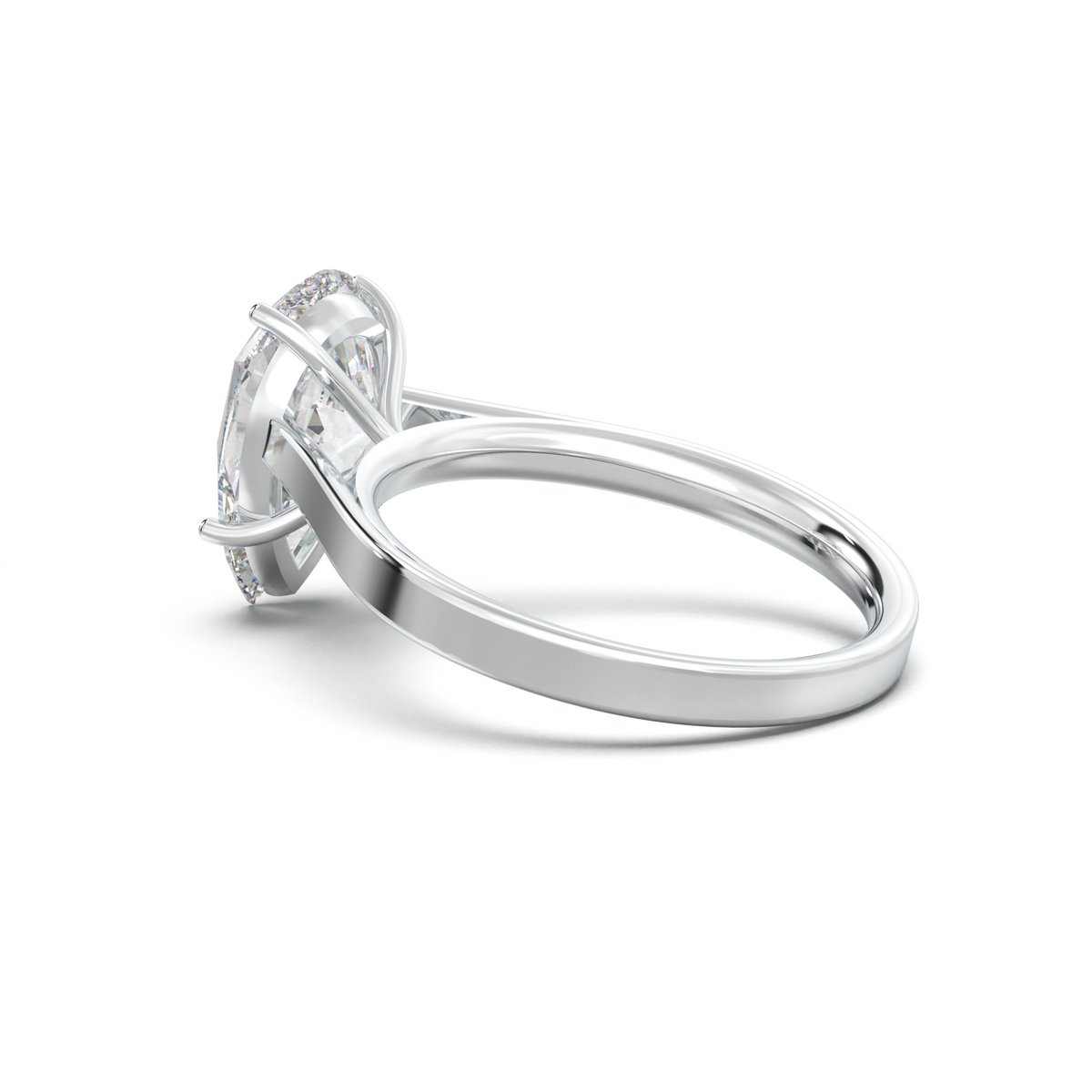 Pear Solitaire Engagement Ring