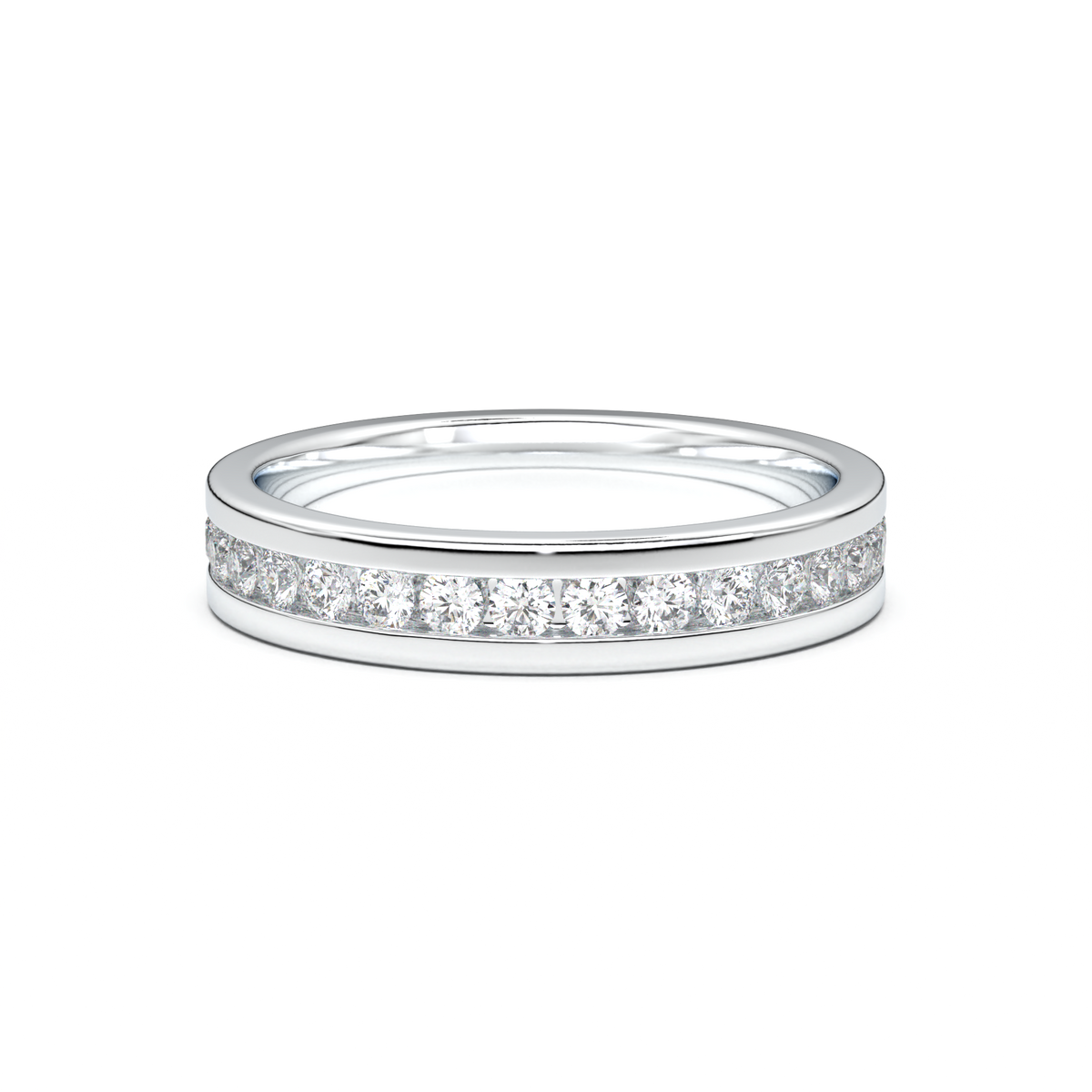 Channel-Set Diamond Men's Band