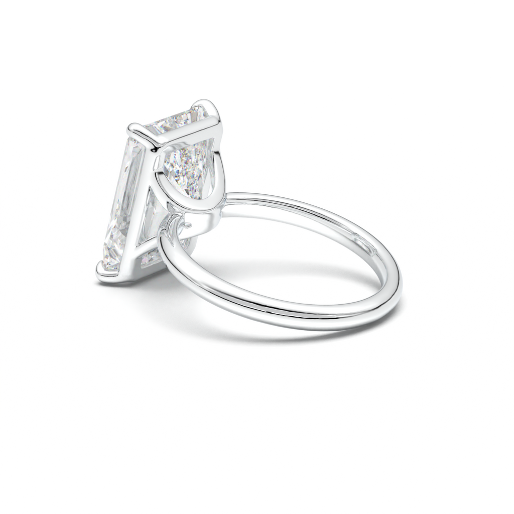 Radiant Solitaire Horseshoe Setting Engagement Ring