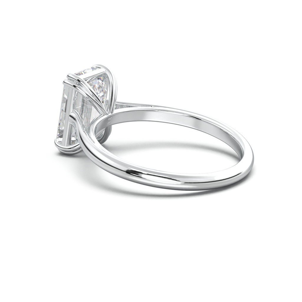 Emerald Solitaire Engagement Ring