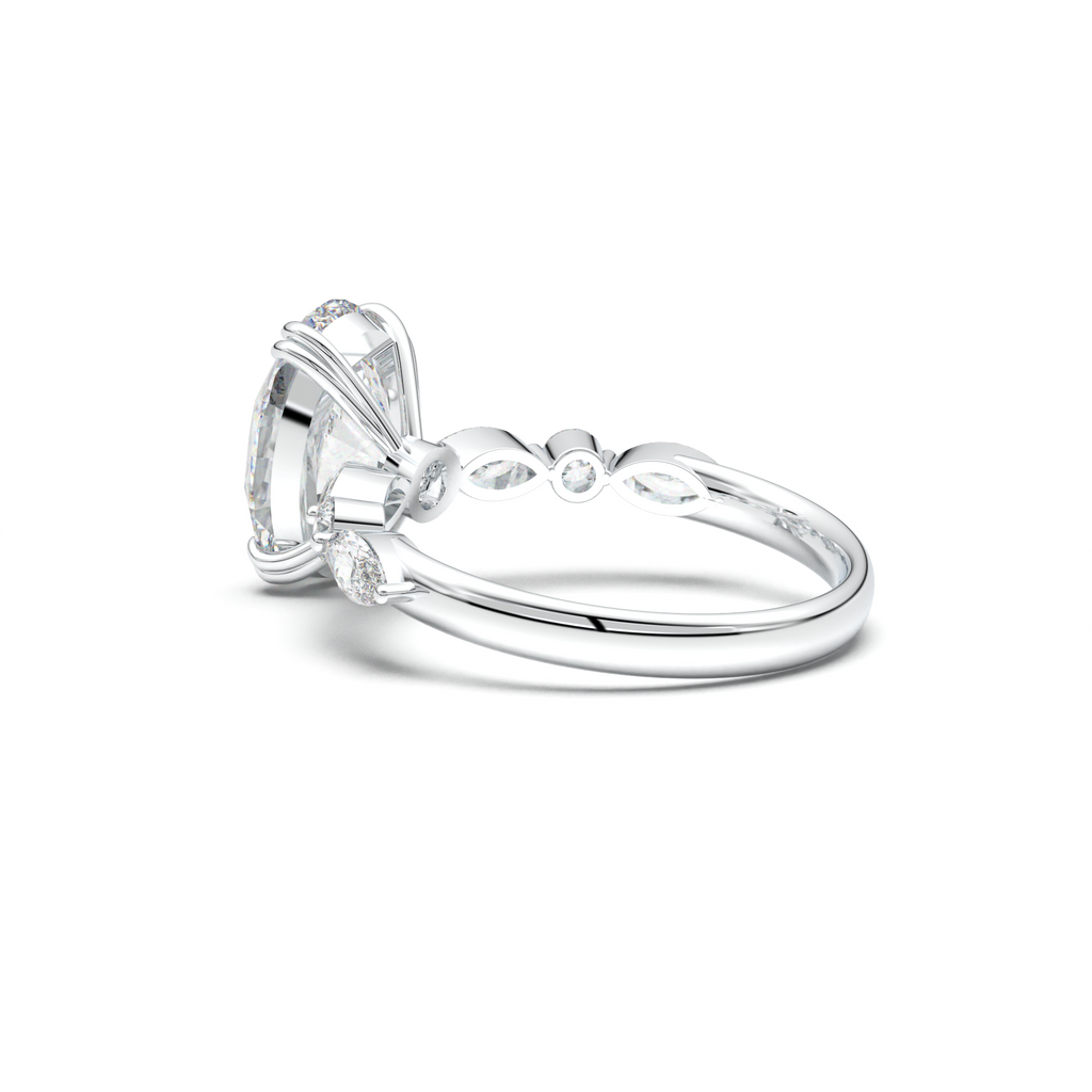 Oval Mixed-Shape Engagement Ring