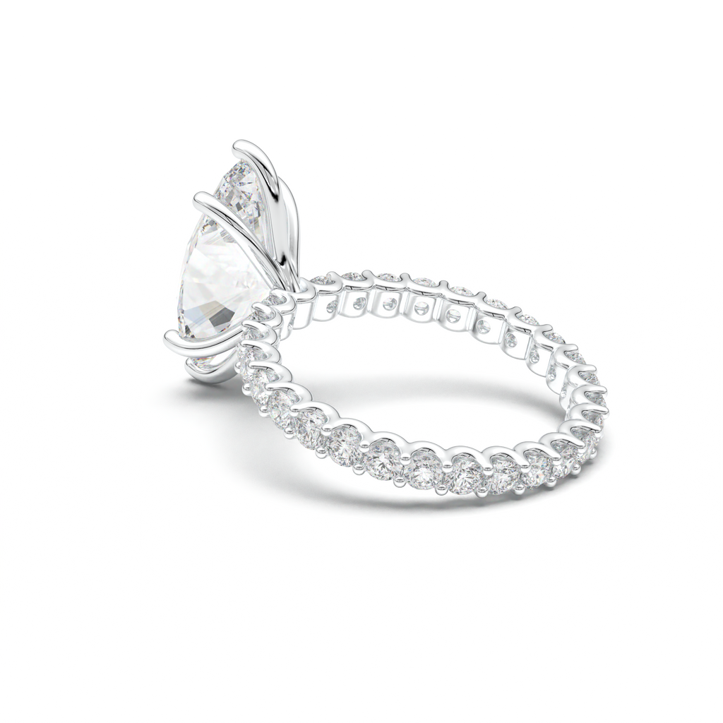 Marquise Pavé Engagement Ring