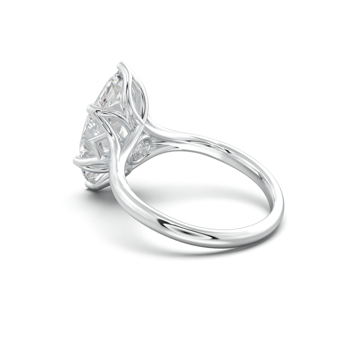 Marquise Solitaire with Hidden Diamond Accent