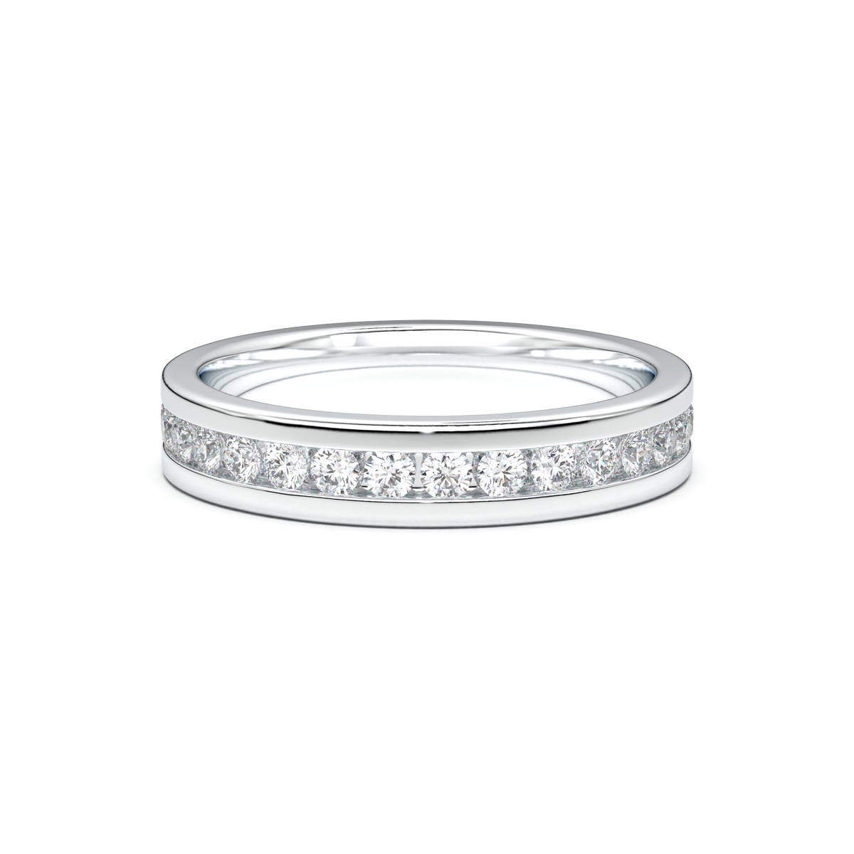 Channel-Set Diamond Men's Band