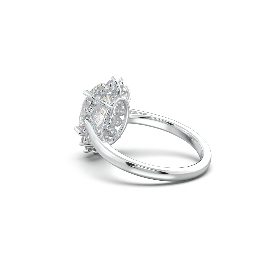 Oval Halo Engagement Ring