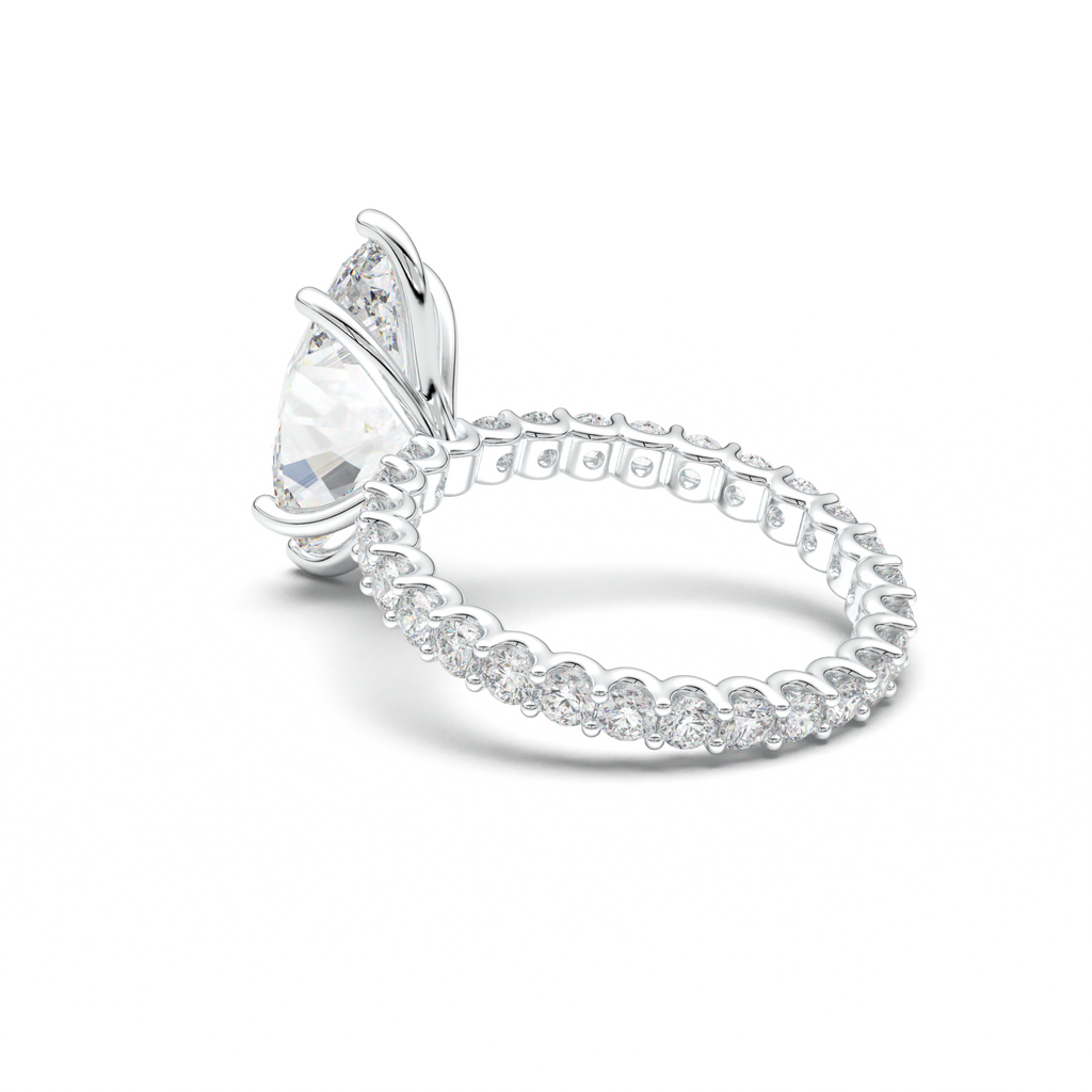 Marquise Pavé Engagement Ring
