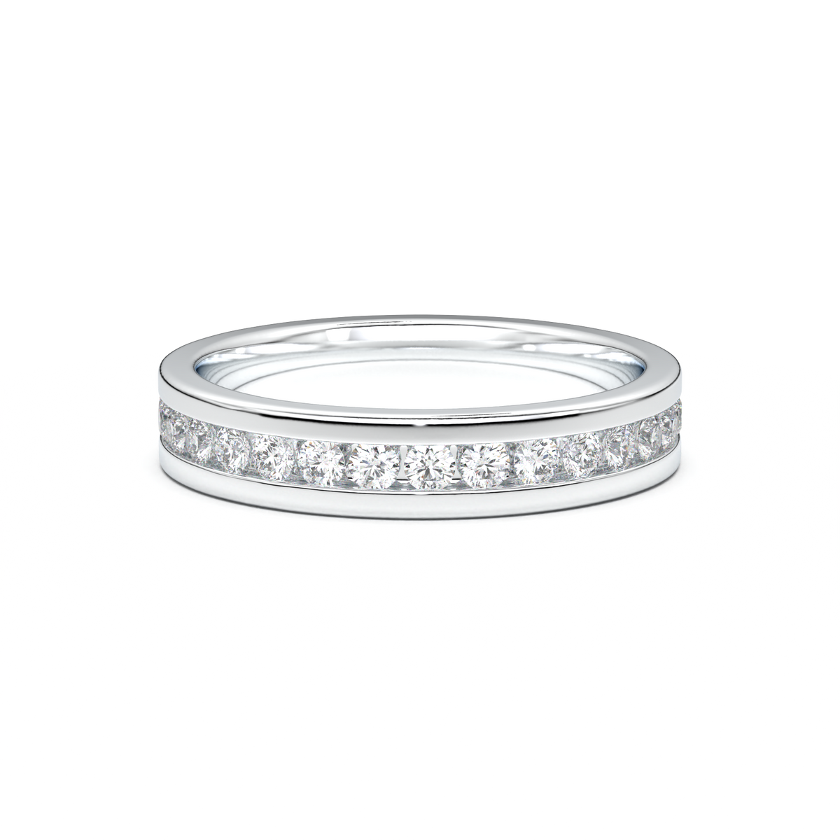 Channel-Set Diamond Men's Band
