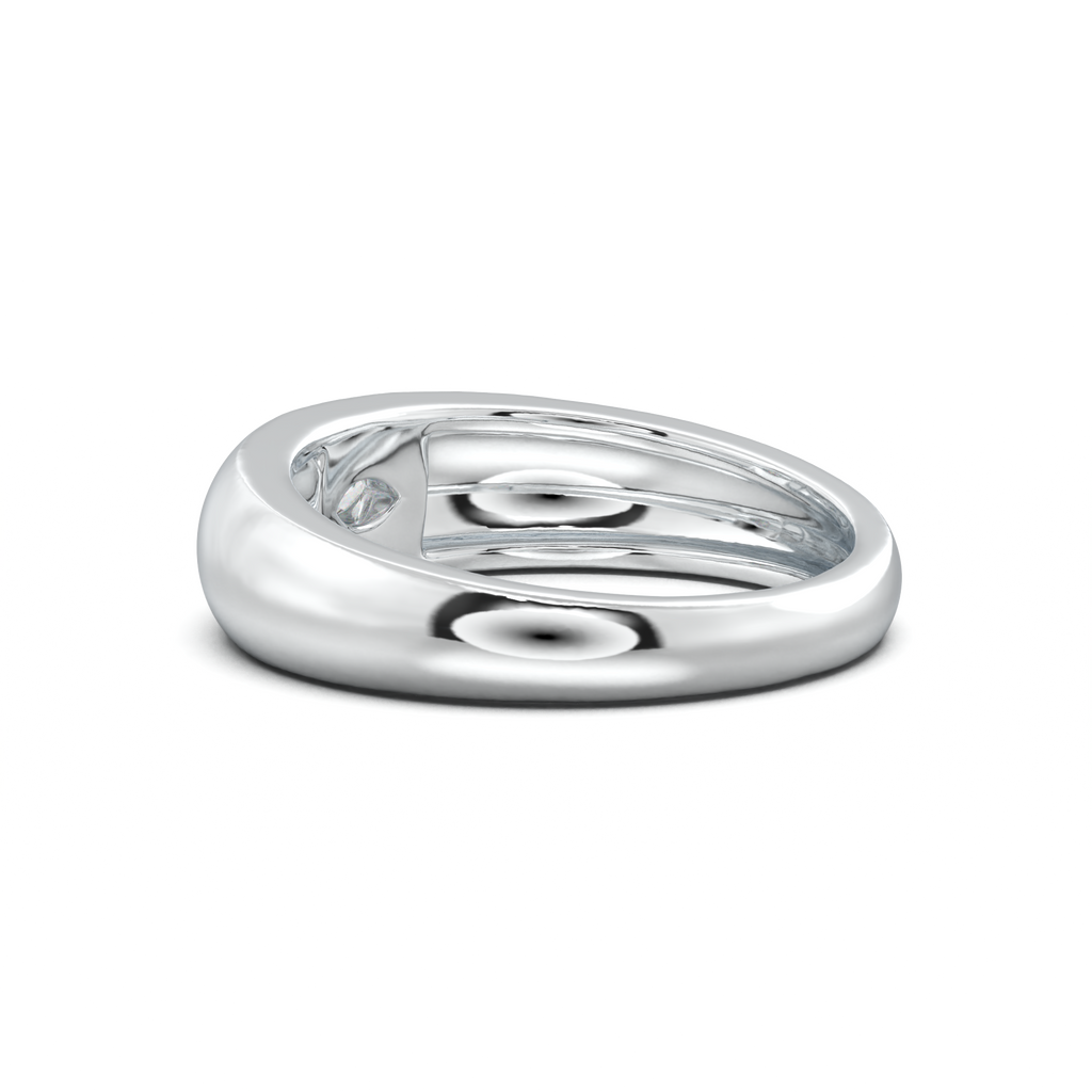 Flush-Set Marquise Men's Band