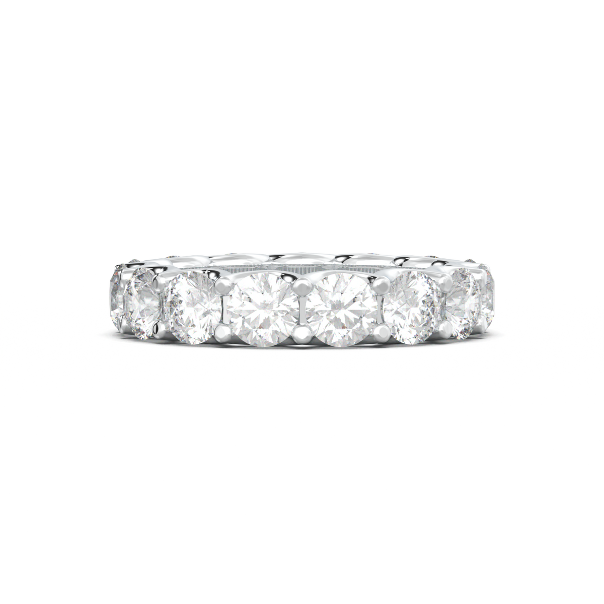 Round Eternity Wedding Band