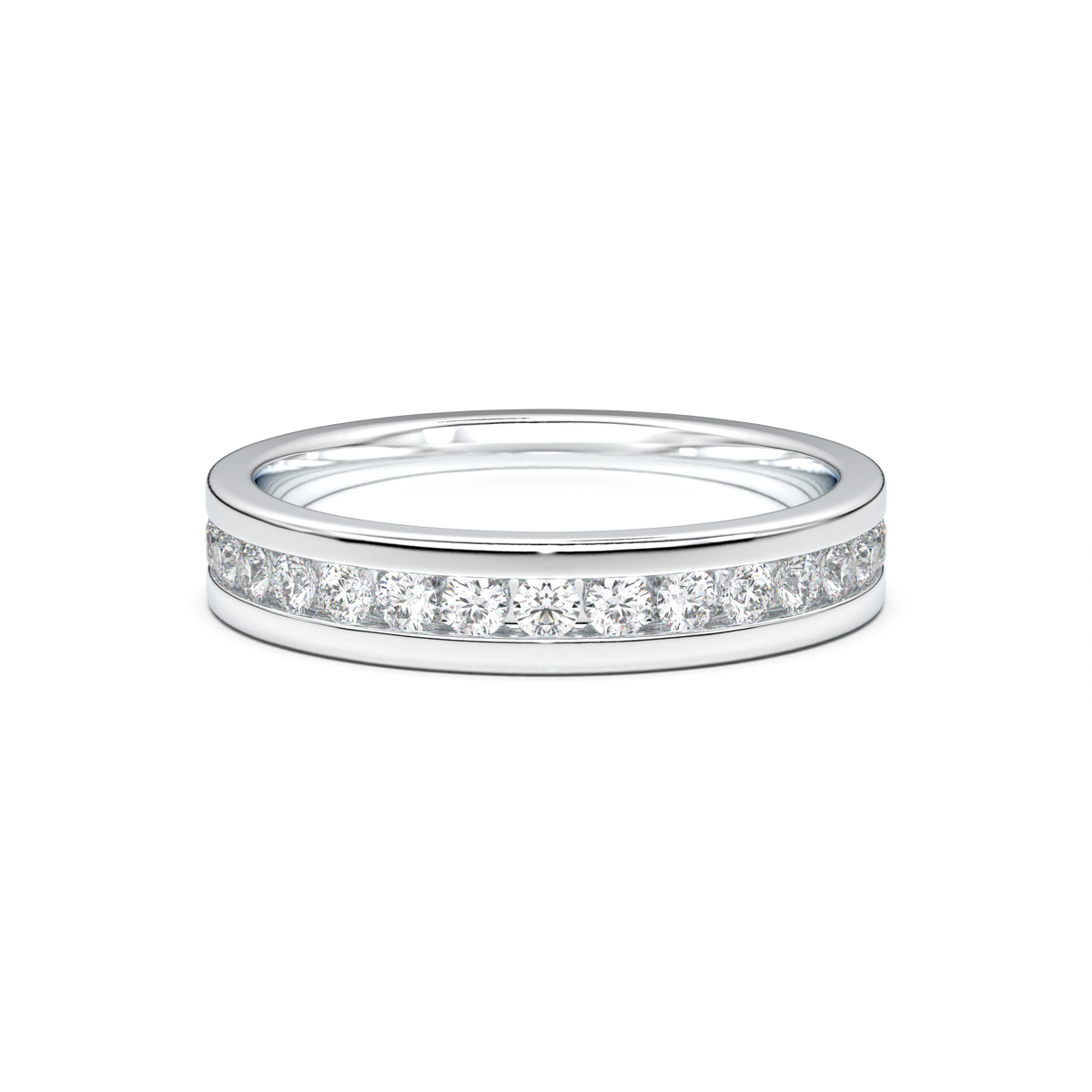 Channel-Set Diamond Men's Band