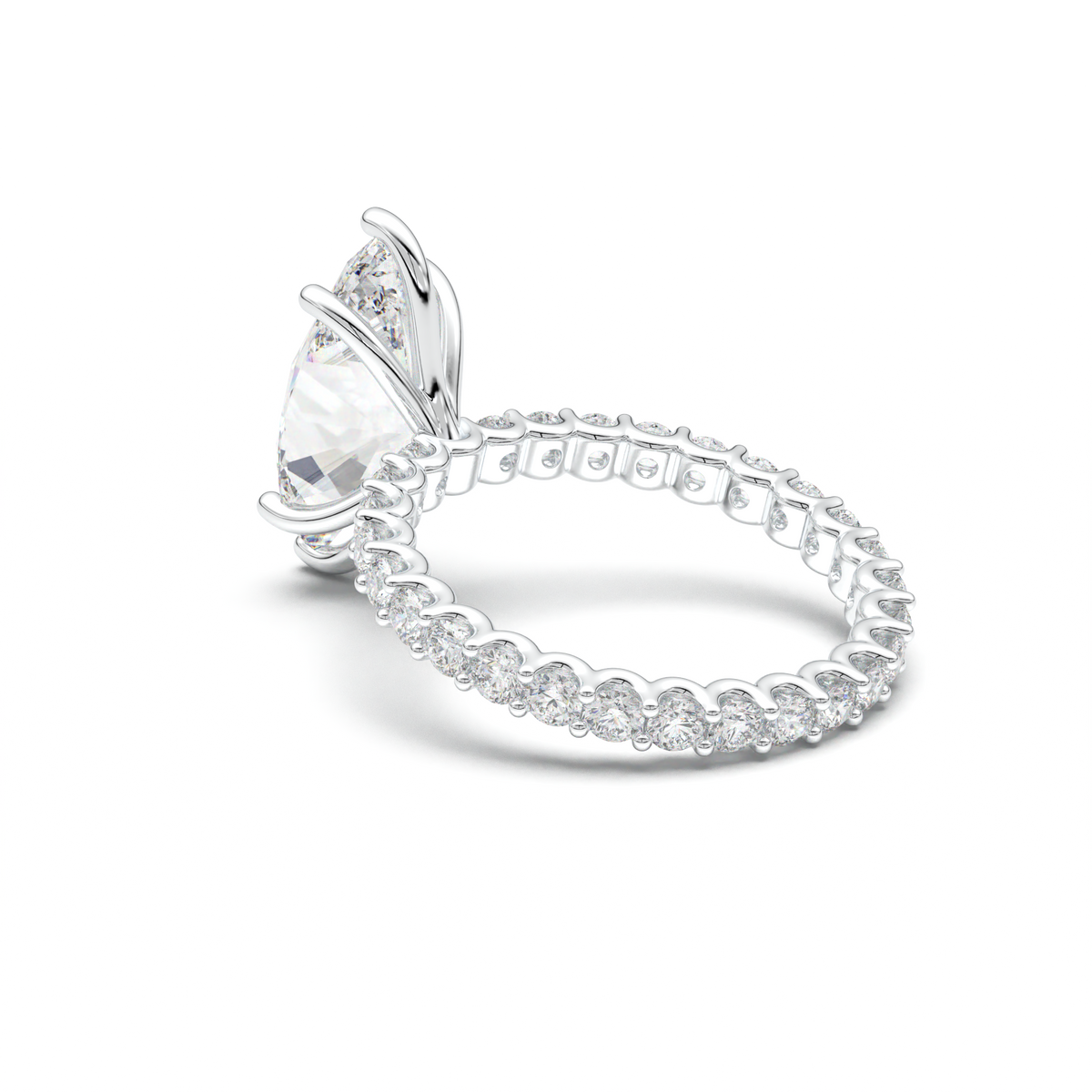 Marquise Pavé Engagement Ring