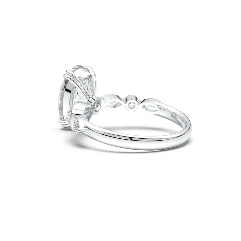 Oval Mixed-Shape Engagement Ring