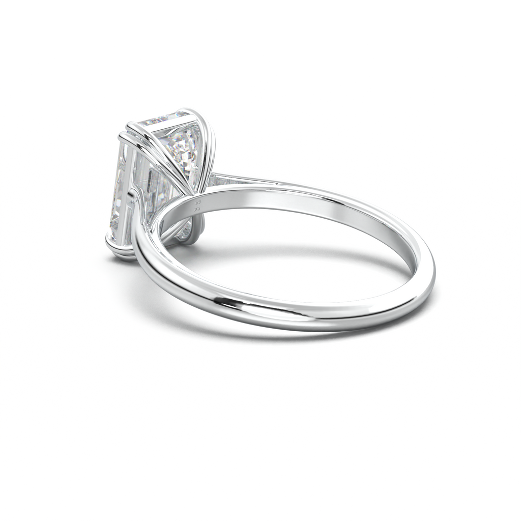 Emerald Solitaire Engagement Ring