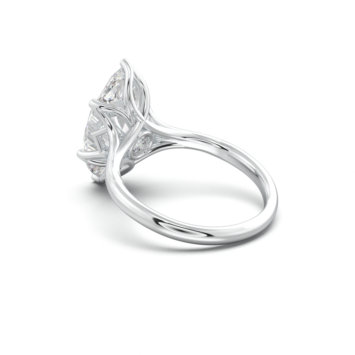 Marquise Solitaire with Hidden Diamond Accent