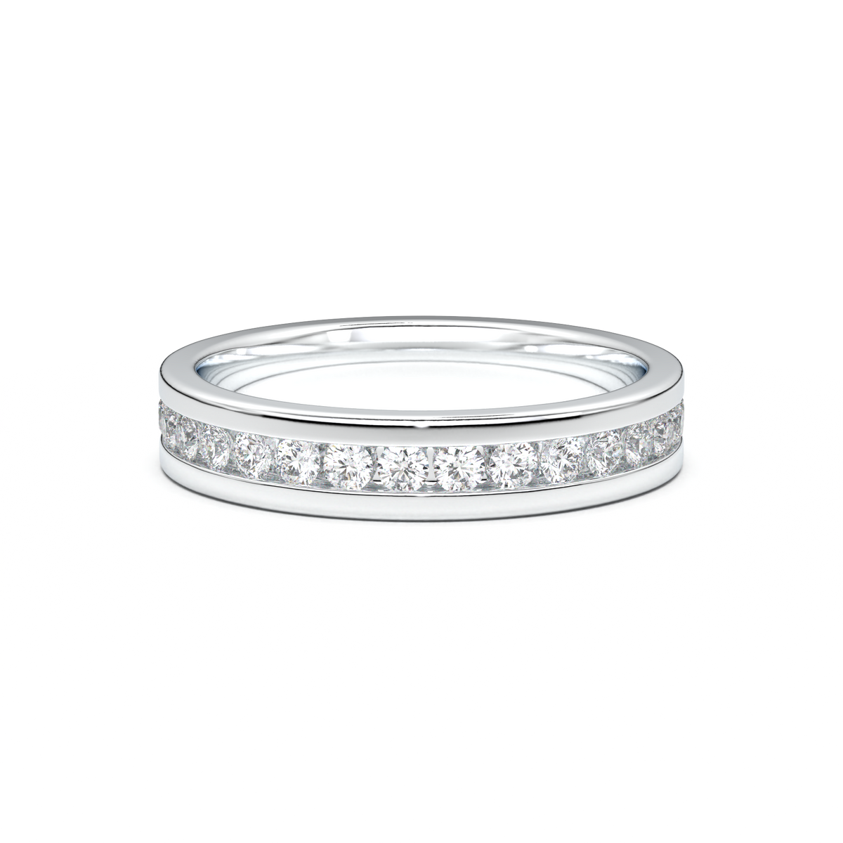 Channel-Set Diamond Men's Band