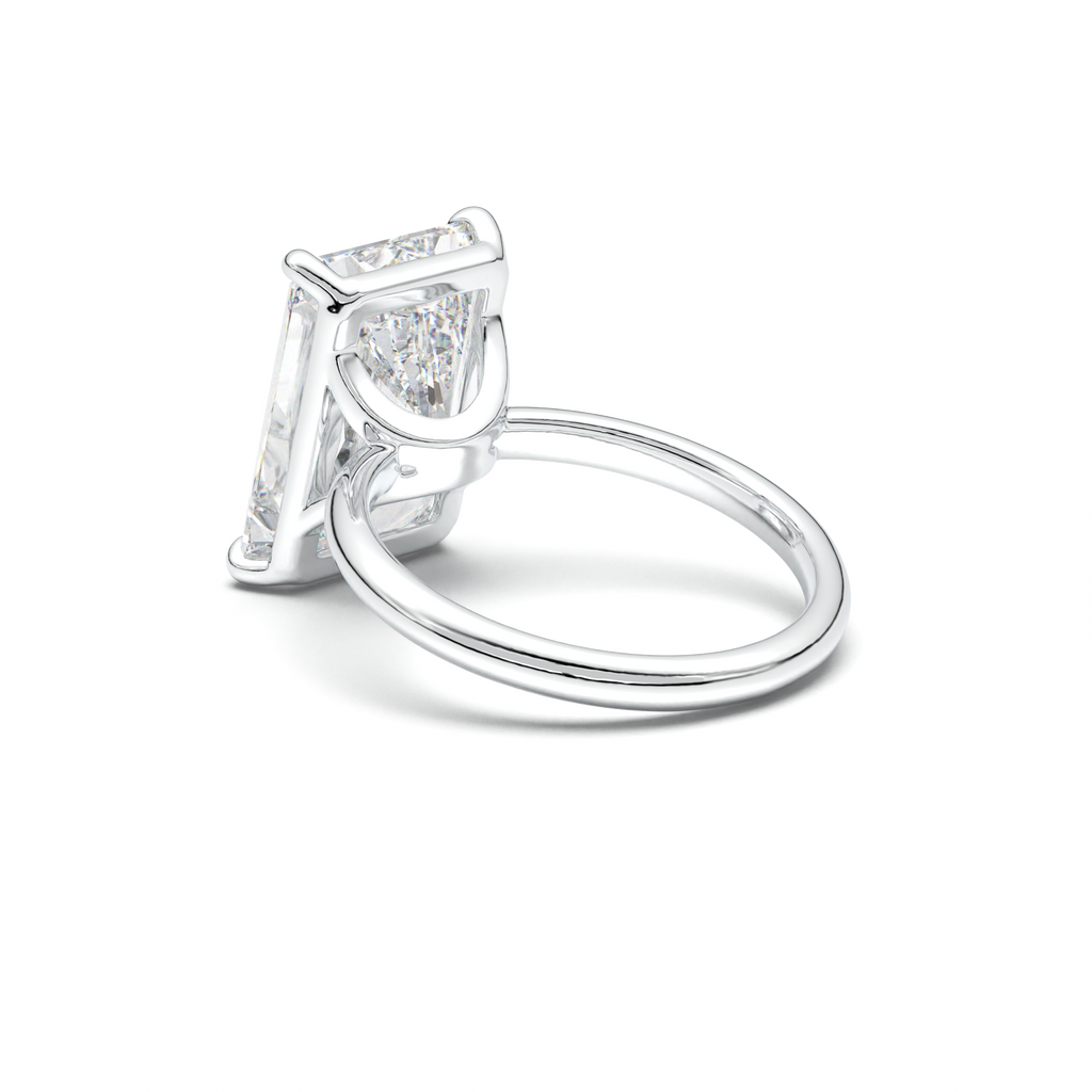 Radiant Solitaire Horseshoe Setting Engagement Ring