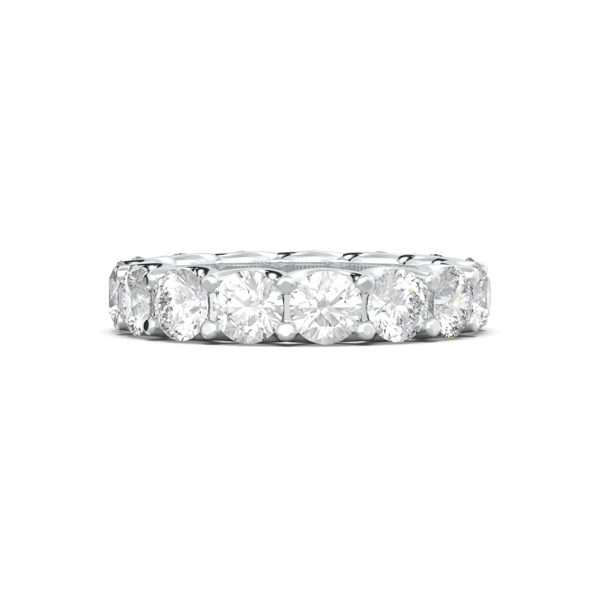 Round Eternity Wedding Band