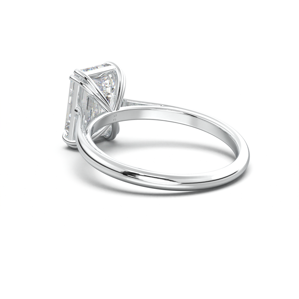 Emerald Solitaire Engagement Ring