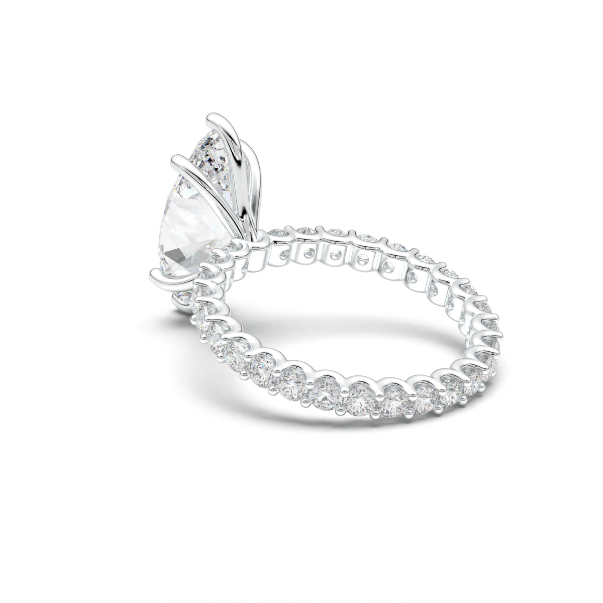 Marquise Pavé Engagement Ring