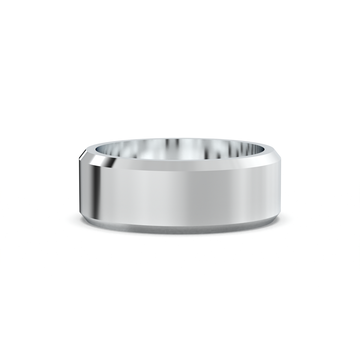 Wide Beveled Men's Band