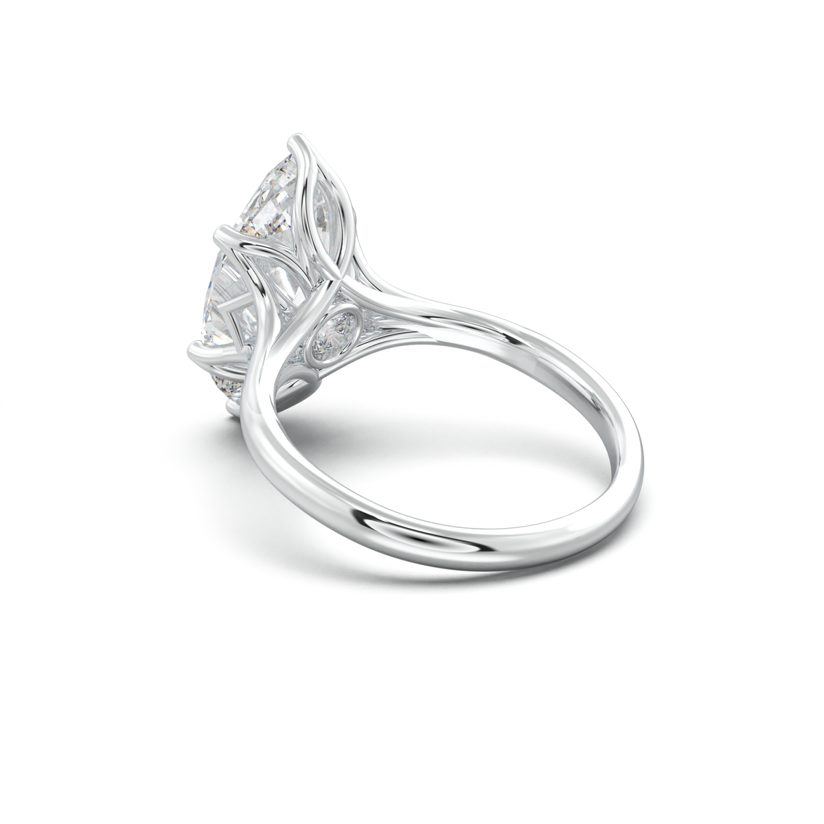 Marquise Solitaire with Hidden Diamond Accent