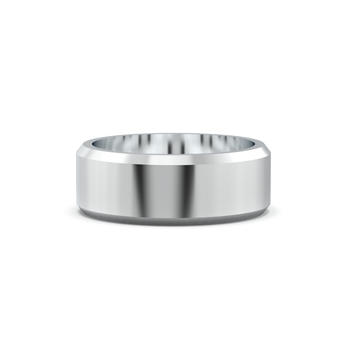 Wide Beveled Men's Band