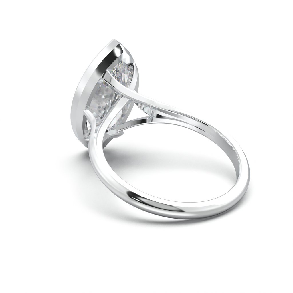 Marquise Bezel Solitaire Engagement Ring