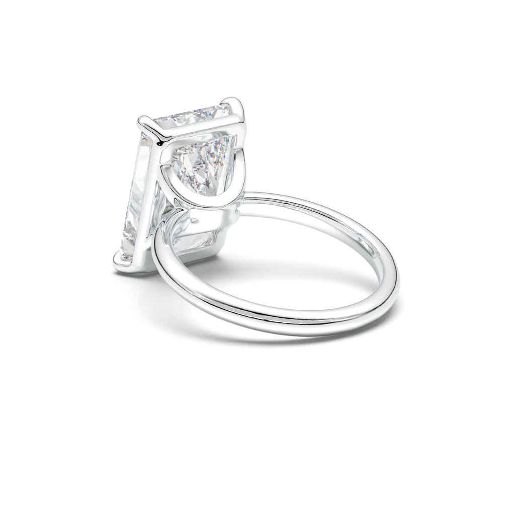 Radiant Solitaire Horseshoe Setting Engagement Ring