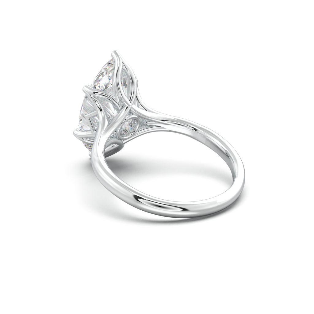 Marquise Solitaire with Hidden Diamond Accent