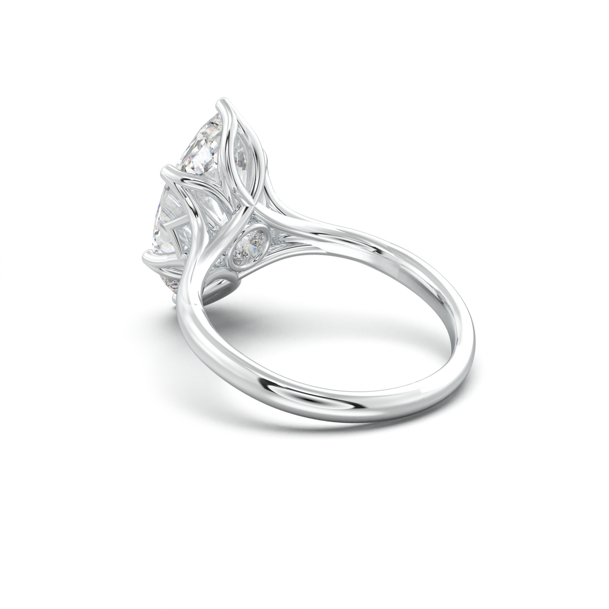 Marquise Solitaire with Hidden Diamond Accent