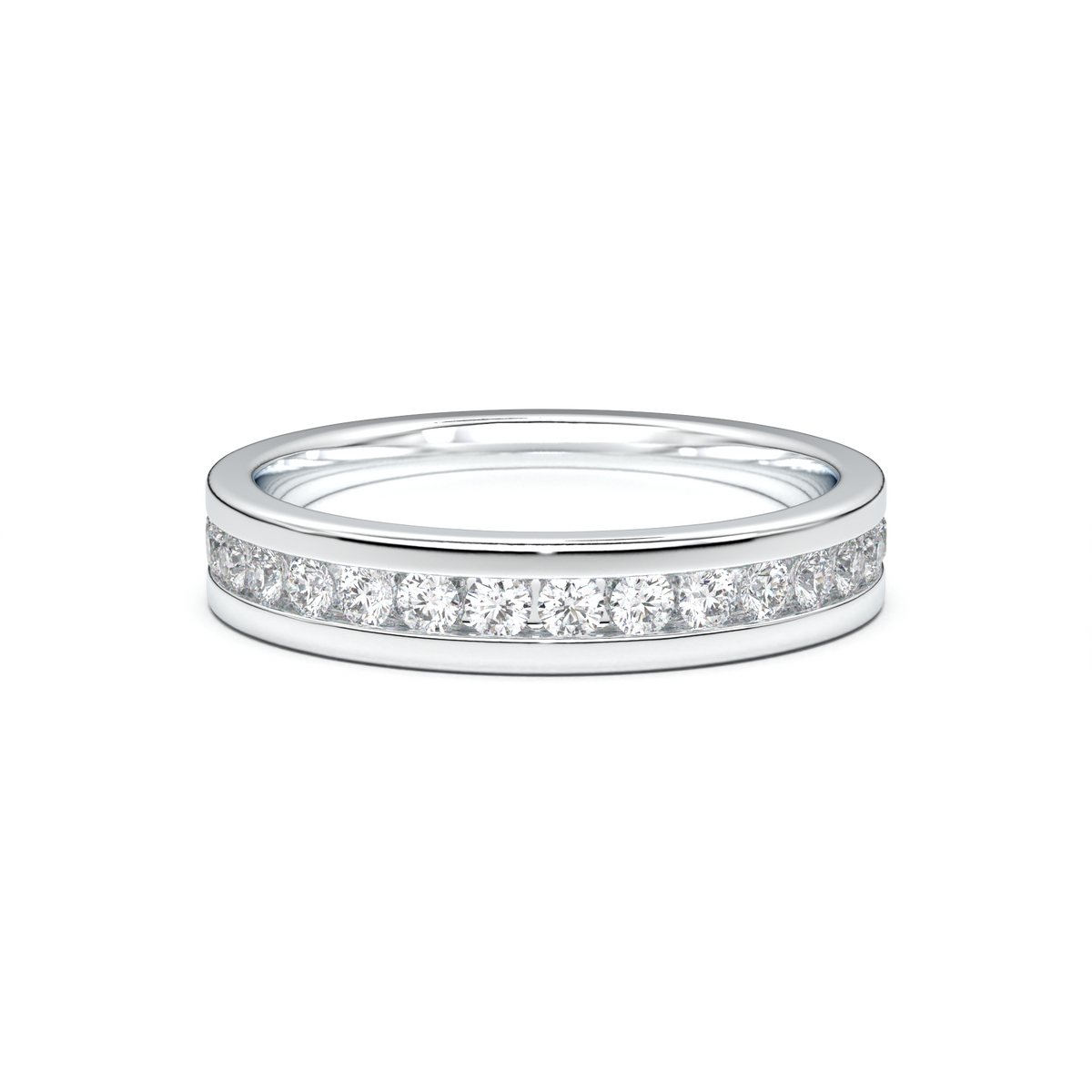Channel-Set Diamond Men's Band