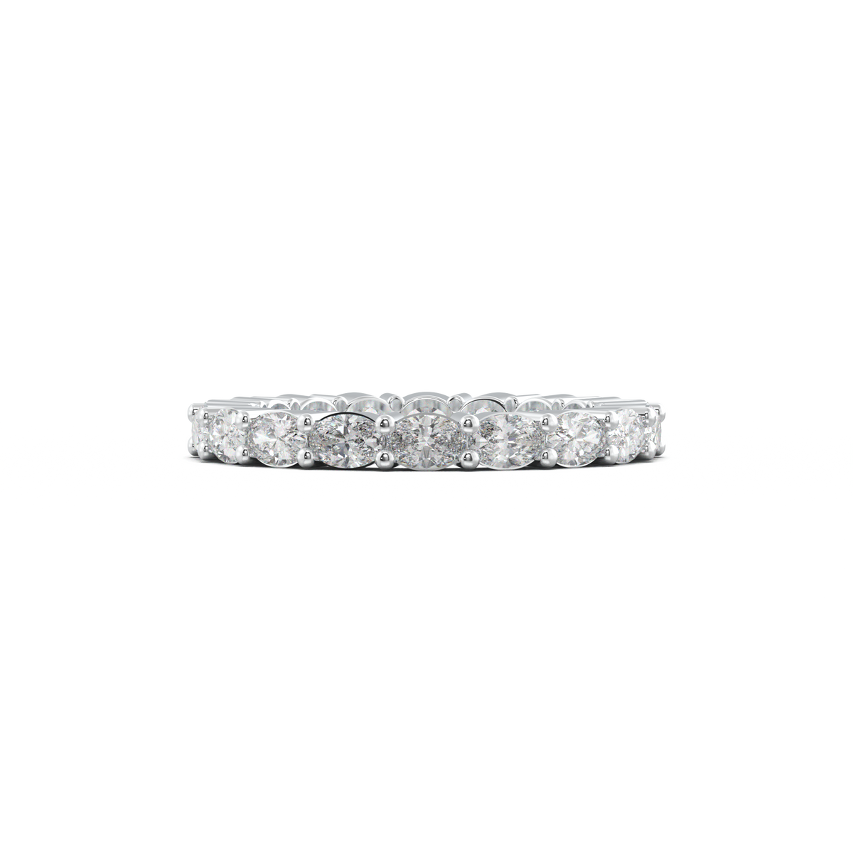 Oval Eternity Wedding Band
