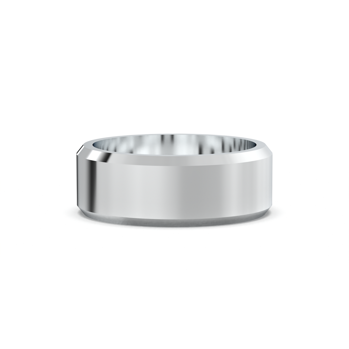 Wide Beveled Men's Band