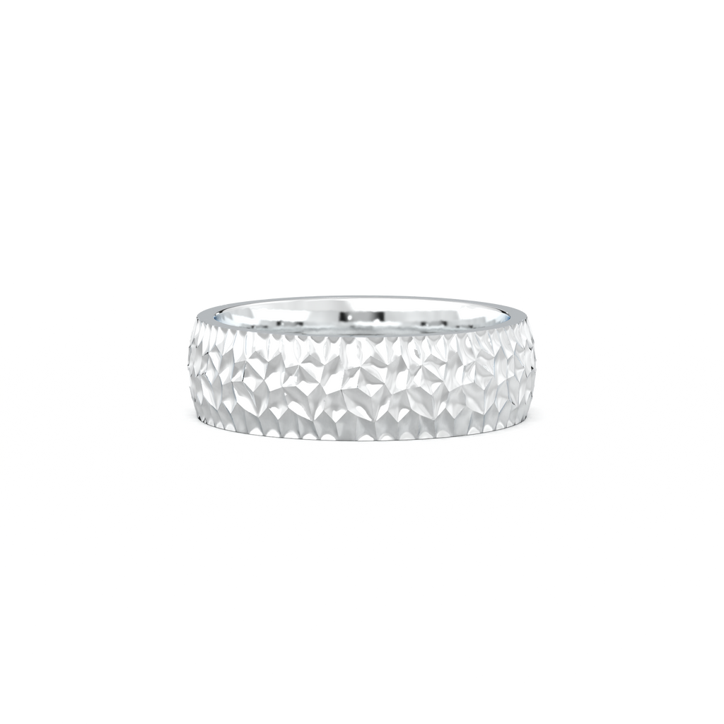 Hammered Texture Men's Band
