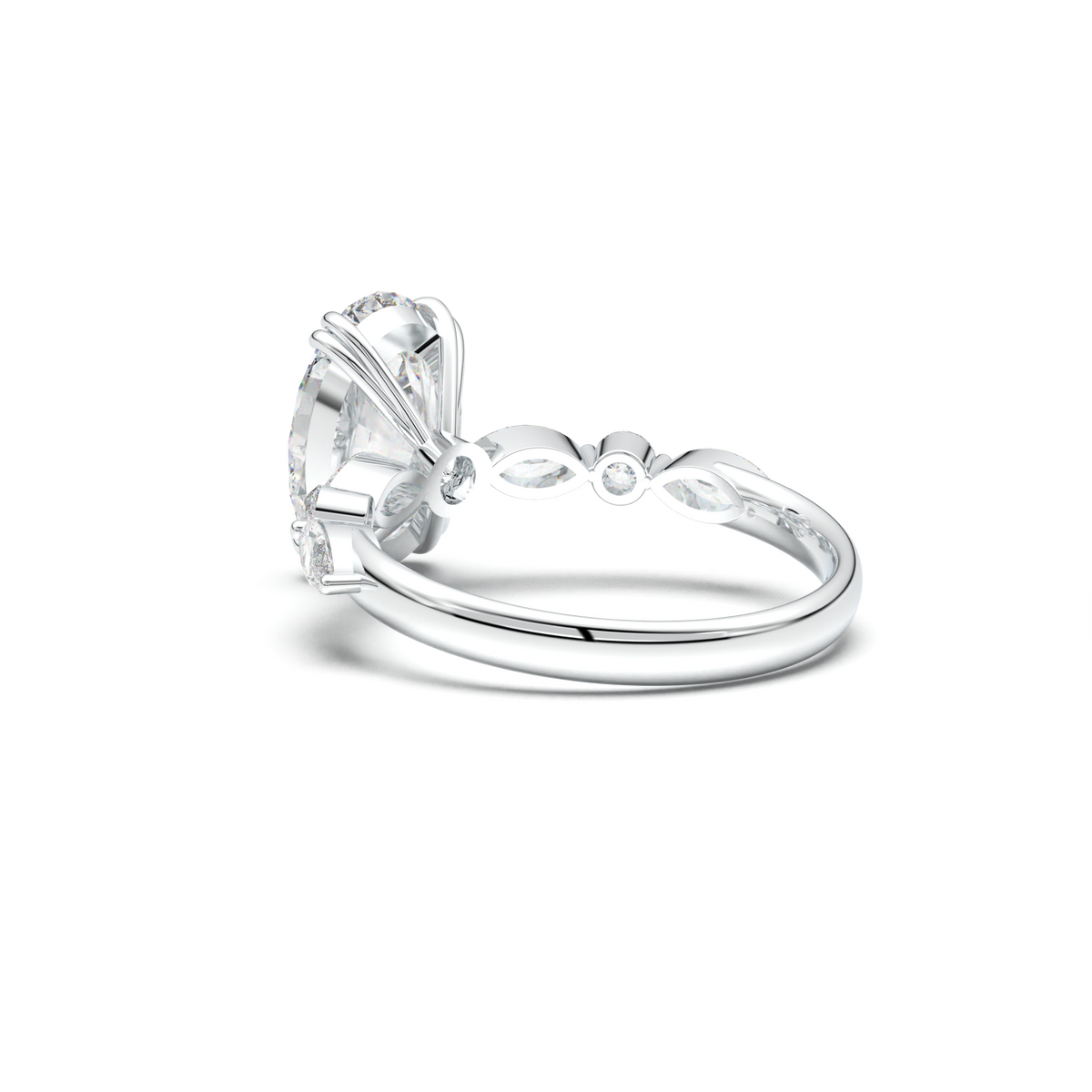 Oval Mixed-Shape Engagement Ring