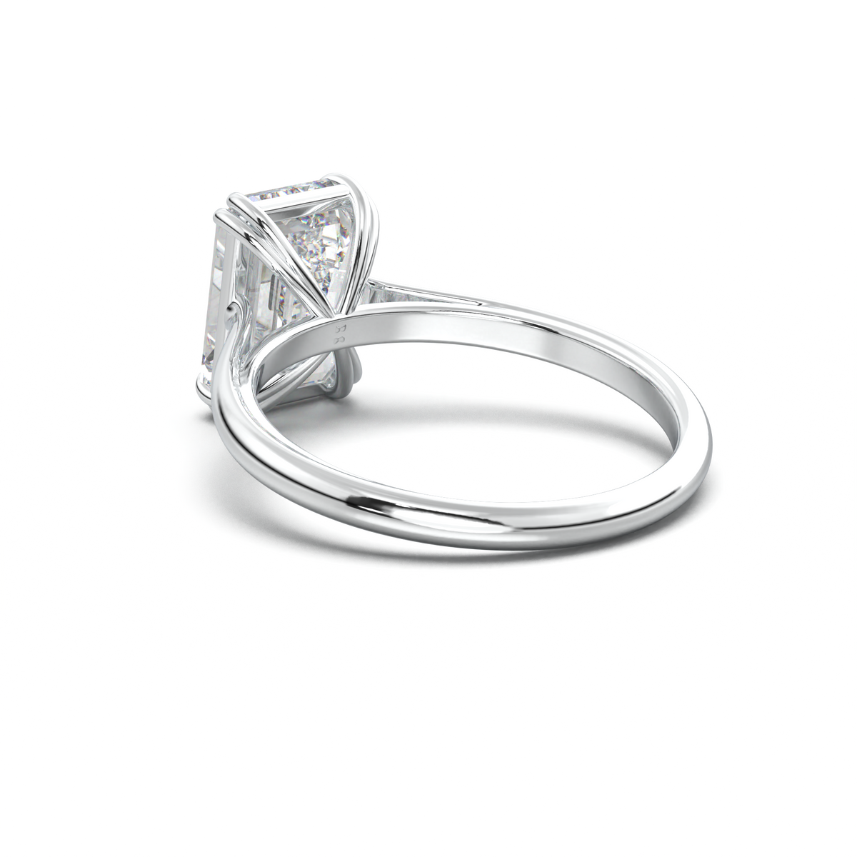Emerald Solitaire Engagement Ring