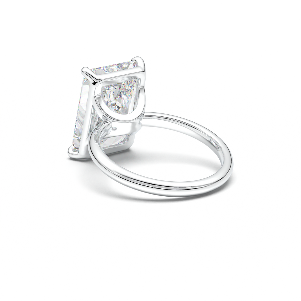 Radiant Solitaire Horseshoe Setting Engagement Ring